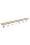 Ristoran 500PE 28-Seater Square Pantry Table Home & Kitchen Organization-Oak,840Cm