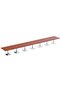 Ristoran 500PE 28-Seater Square Pantry Table Home & Kitchen Organization-Apple Cherry,840Cm