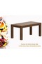 6-Seater Wooden Dining Table for Kitchen, 160cm, Dark Hunton Oak Finish - 3