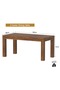 6-Seater Wooden Dining Table for Kitchen, 160cm, Dark Hunton Oak Finish - 5
