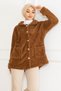 Double Pocket Plush Cardigan Brc2202 - 3