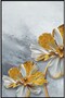 Hari̇kabi̇rev | Gray-Gold Flowers Model Iii | Framed Tempered Glass Table Single Vertical - 2