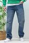 Men's Elastic Waist Casual Baggy Jeans - 3