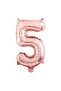 5 Years Old Rose Gold Number Foil Balloon 34 Inches 76 cm - 2