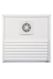 35X70 White Aluminum Surface Bonding Grille with Aspirator (Ventilation - Fan)
