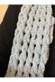 Twist Model Hand Knitted Puffy Scarf - Light Gray - 4
