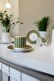 Crow's Feet 4 Pieces Porcelain Coffee Cup Set for 2 People - 3