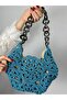 30X27 cm Hand Knitted Floral Women's Bag - 2