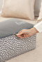 4-piece gray home sweet home Printed under base sweater quilt blanket clothes garment bin - 6