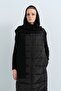 Hooded Black Goose Type Vest - 3