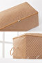 3-Piece Herringbone Beige Patterned Underbed Sweater Pique Blanket Clothes Storage Bag / 52X28X21 - 4