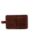 Owl Figured Small Wallet Ethnic Bohemian Retro Style - Claret Red - 7