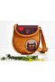 Cat Love Figured Design Cross Braided Arm Bag and Wallet Combination – Mustard - 7
