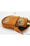 Little Prince Figured Design Cross Braided Arm Bag Mustard and Wallet Mustard Combination - 6