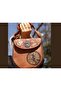 Cadi Figured Designed Cross Knitted Shoulder Bag and Wallet Combination - Tan - 4