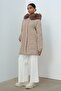 Beijing Mobile Fur Hooded Quilted Coat - 5