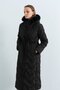 Hooded Goose down Coat Black - 2