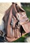Brown Soft Leather Women's Arm Shoulder Crossbody and Backpack - 5