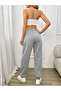 Double Gray Black Tracksuit Set with Elastic Cuffs Jogger Yxyustessport - 3