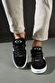 503 Black Color White Sole Lace-Up Casual Men's Sneakers - 3