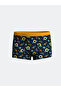 Lcw Kids Navy Blue Printed Boys' Boxers 3 Pcs - 4