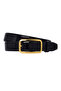100% Genuine Leather, 3 cm Black Patent Leather Classic Belt for Women, Business, Business Women, Fabric, Tooling Belt-R50 - 3