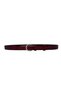 100% Genuine Leather, 3 cm Burgundy Patent Leather Classic Women's Belt, Business, Business Woman, Fabric, Suit Belt-R01 - 7