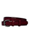 100% Genuine Leather, 3 cm Claret Red Patent Leather Classic Women's Belt, Business, Business Women, Fabric, Suit Belt-R03 - 2
