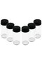 6 Pcs Glass - 225ml Spice Container - Salt Shaker Plastic Lid (5311) Elk43-Mhm21
