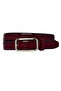 100% Genuine Leather, 3 cm Claret Red Patent Leather Classic Women's Belt, Business, Business Women, Fabric, Suit Belt-R50 - 3