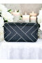 Navy Blue Color Stone Women's Evening Dress Bag - 2