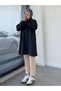 Navy Blue Scuba Fabric Tunic - 4