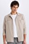 Regular Fit Basic Solid Long Sleeve Shirt D8876Ax25Sp