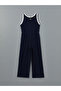 LCW Kids Crew Neck Girl's Jumpsuit - 4