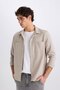 Regular Fit Basic Solid Long Sleeve Shirt D8876Ax25Sp - 3
