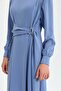 Blue Dress - Belt Detailed - 6