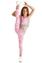 Vera Marble Metering Patterned Girl's Sports Leggings - 2