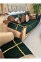 Velvet Sofa Cover 12 Piece Luxury Set – Non-Slip with Foam – 3+3+1+1 – Green Color - 3
