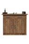 Medium Height Cabinet with 2 Drawers and 2 Door Storage-Truffle Davos Oak