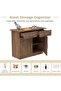 Medium Height Cabinet with 2 Drawers and 2 Door Storage-Truffle Davos Oak - 4