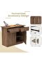 Medium Height Cabinet with 2 Drawers and 2 Door Storage-Truffle Davos Oak - 5