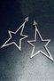 Big Star White Stone Silver Color Women's Evening Dress Earrings
