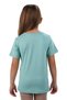 Unisex Girls and Boys Badi Crew Neck Short Sleeve Green T-Shirt - 3