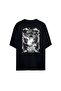 Rammstein II Back and Front Printed 100% Cotton Oversize Black T-Shirt
