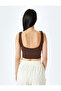U-Neck Soft Button Sports Bra - Sleeveless Interlock - 4