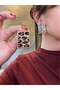 Leopard Rectangular Earrings