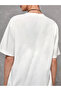 LUNAVISTA Black Blessed Written Oversize Combed Cotton T-shirt - 5