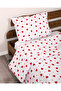 Red Heart Single Duvet Cover Set *Without Sheet*