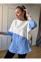 Ecru Blue Striped Sweatshirt - 4