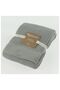 - Knitted Receiving Blanket - Grey - 4